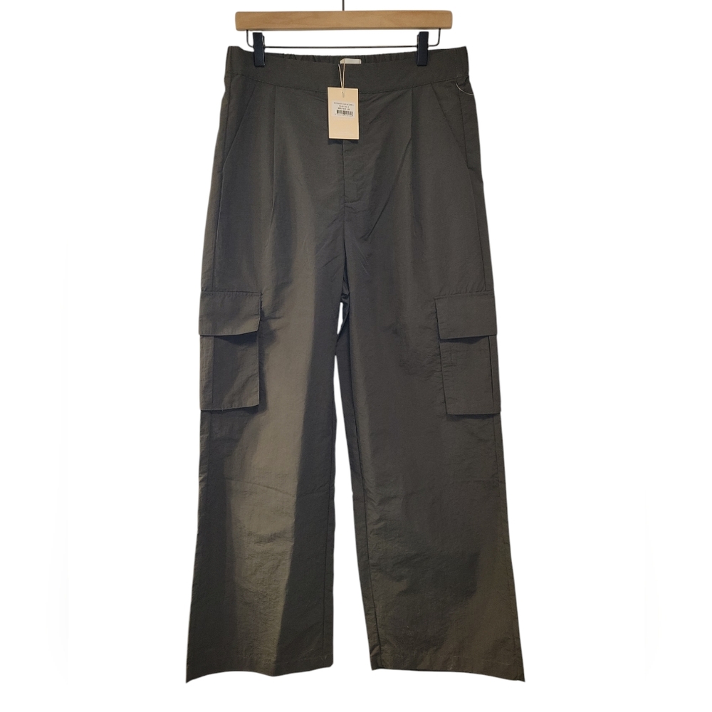 Wilo The Label, NWT,Parachute Fly Cargo Pants, Gray, Women's sz S, L- 43 Inches